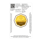 10 GM GOLD 999.9 MINTED COIN OCTAGONAL SONE KI CHIDIYA MINTED CARD (BOX)