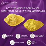 10 GM GOLD 999.9 MINTED COIN SHANKH GANESH LAXMI SET (5 GM x 2)