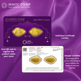 10 GM GOLD 999.9 MINTED COIN SHANKH GANESH LAXMI SET (5 GM x 2)