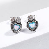 Opulent Opal Love Notes Sterling Silver Earrings