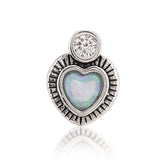 Opulent Opal Love Notes Sterling Silver Earrings