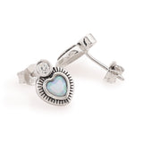 Opulent Opal Love Notes Sterling Silver Earrings