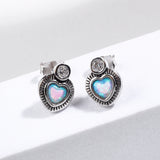 Opulent Opal Love Notes Sterling Silver Earrings