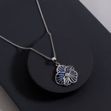Midnight Sonata Shell Sterling Silver Necklace