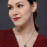 Midnight Sonata Shell Sterling Silver Necklace