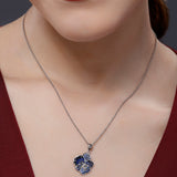 Midnight Sonata Shell Sterling Silver Necklace