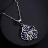 Midnight Sonata Shell Sterling Silver Necklace