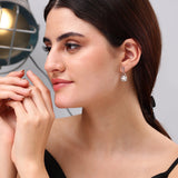 Breezy Leaf Cluster Silver Earrings