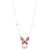 Cocoa Flutter Rhodium Plated Sterling Silver Necklace