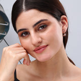 Curvy Chic Zenith Cubic Rose Gold Drop Earrings