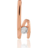 Curvy Chic Zenith Cubic Rose Gold Drop Earrings