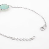 Mystic Green Bead Silver Bracelet - Diavo Jewels