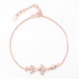 Dainty Zircon Silver Infusion Bracelet - Diavo Jewels