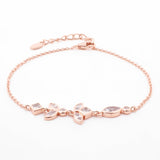 Dainty Zircon Silver Infusion Bracelet - Diavo Jewels