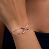 Magnetic Axis Silver Bracelet - Diavo Jewels