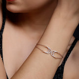 Moon to the Back Silver Bracelet - Diavo Jewels