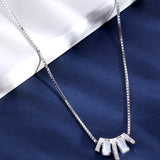Glint of Grandeur Silver Necklace