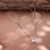 Glint of Grandeur Silver Necklace