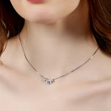 Glint of Grandeur Silver Necklace