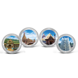 80 GMS CHAR DHAM COLLECTION 999.9 SILVER COIN SET OF FOUR (20 GMS*4)