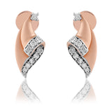 Diamond Crest Seashell Earrings