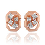 Scintillating Quartet Diamond Earrings