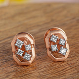 Scintillating Quartet Diamond Earrings