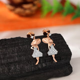 Dazzling Diva Ballerina Diamond Earrings