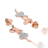 Dazzling Diva Ballerina Diamond Earrings