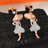 Dazzling Diva Ballerina Diamond Earrings