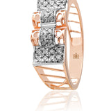 Baroque Bars Men's Diamond Ring