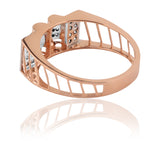 Baroque Bars Men's Diamond Ring