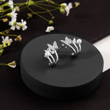 Whimsical Spring Trio Silver Earrings - Diavo Jewels