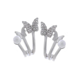 Whimsical Spring Trio Silver Earrings - Diavo Jewels