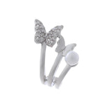 Whimsical Spring Trio Silver Earrings - Diavo Jewels
