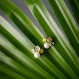 Miniature Floral Breeze Silver Earrings. - Diavo Jewels