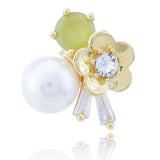 Miniature Floral Breeze Silver Earrings. - Diavo Jewels