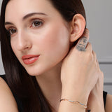 Diamond Elegance Wave Bracelet