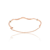 Diamond Elegance Wave Bracelet