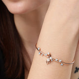 SIeek Feathered Diamond Bracelet