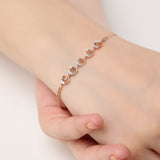 Graceful Symmetry Diamond Bracelet