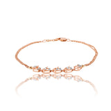 Graceful Symmetry Diamond Bracelet
