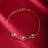 Floral Radiance Diamond Bracelet