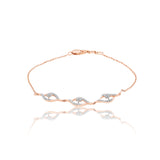 Floral Radiance Diamond Bracelet