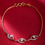 Floral Radiance Diamond Bracelet