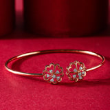 Floral Adjustable Diamond Bracelet
