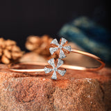 Floral Sleek Diamond Bracelet