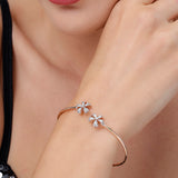 Floral Sleek Diamond Bracelet