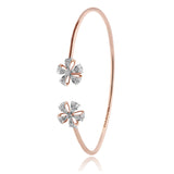 Floral Sleek Diamond Bracelet