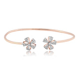 Floral Sleek Diamond Bracelet